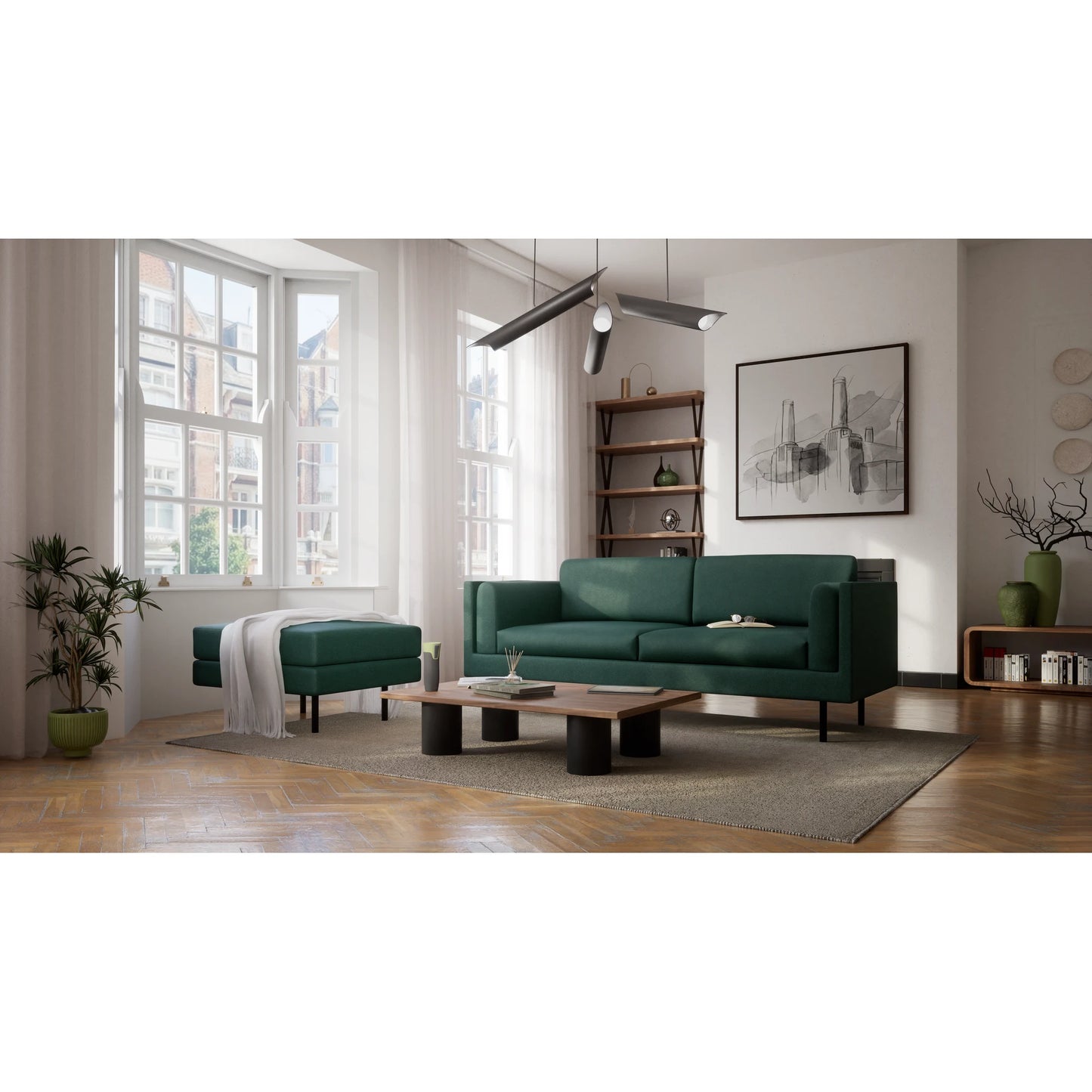 Pouf CHELSEA - Green