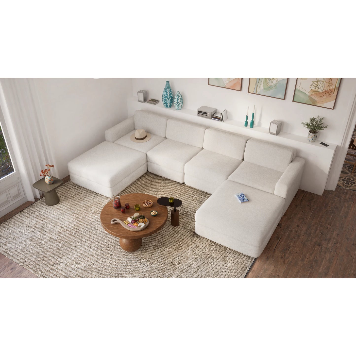 Modular Sofa GRACIA - Large Pouf Module
