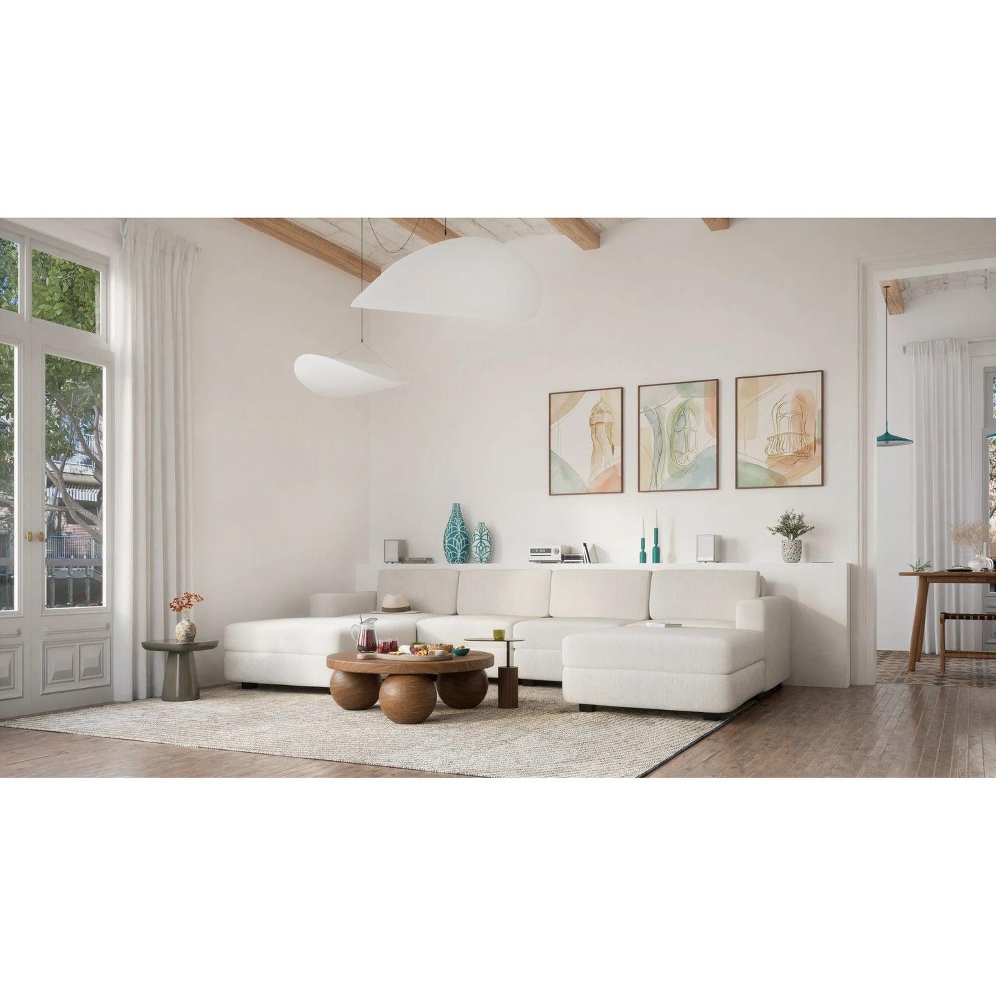 Modular Sofa GRACIA - Large Pouf Module