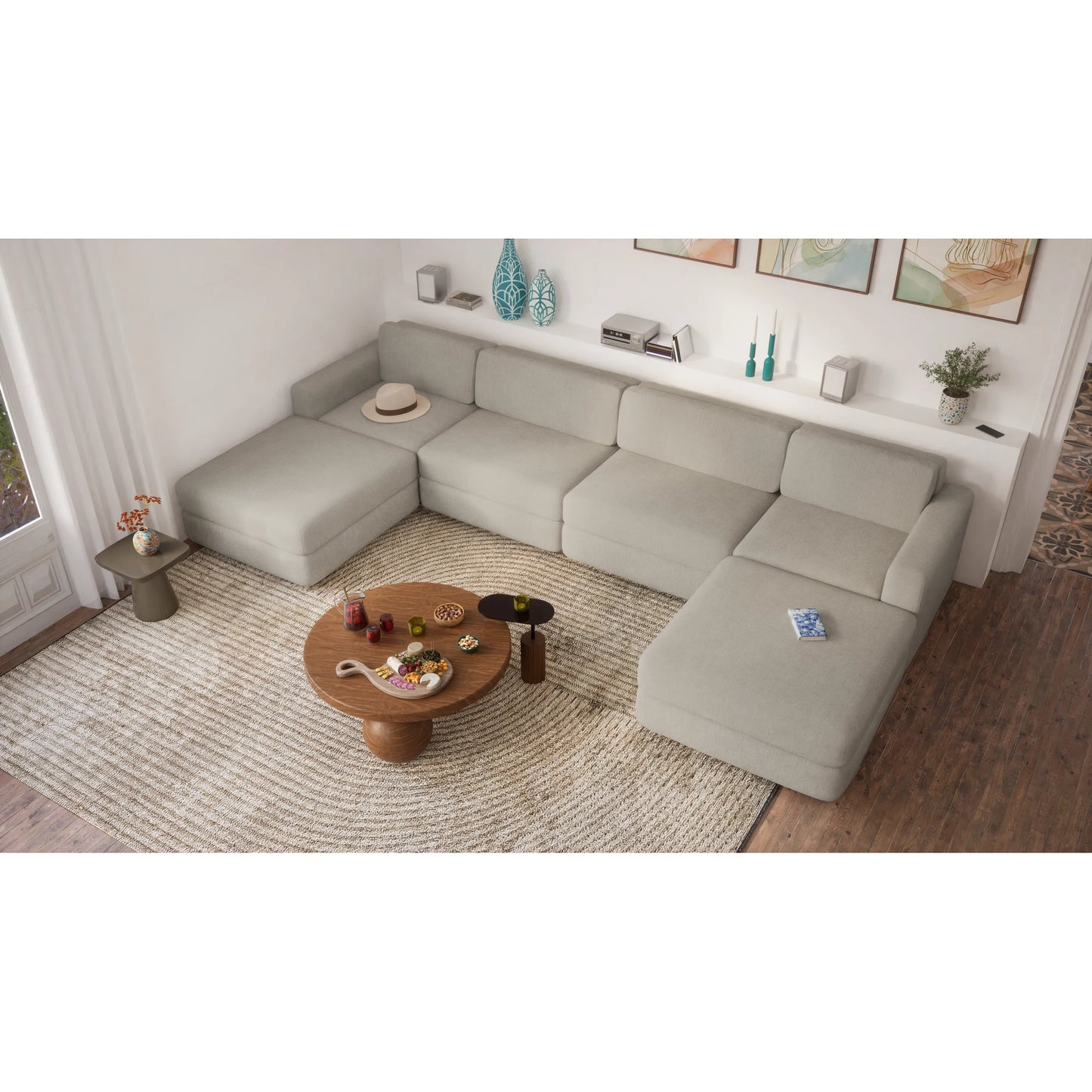 Modular Sofa GRACIA - Large Pouf Module