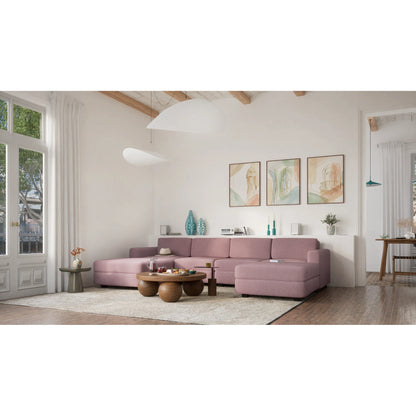 Modular Sofa GRACIA - Large Pouf Module - Dusty Pink