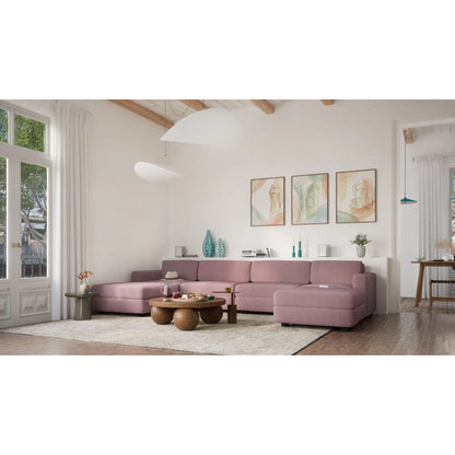 Modular Sofa GRACIA - Large Pouf Module - Dusty Pink