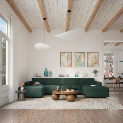 Modular Sofa GRACIA - Large Pouf Module - Green
