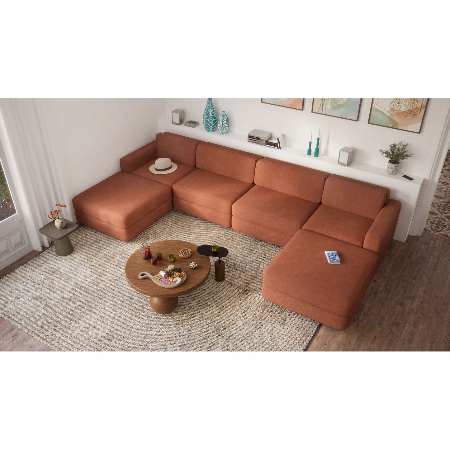 Modular Sofa GRACIA - Large Pouf Module