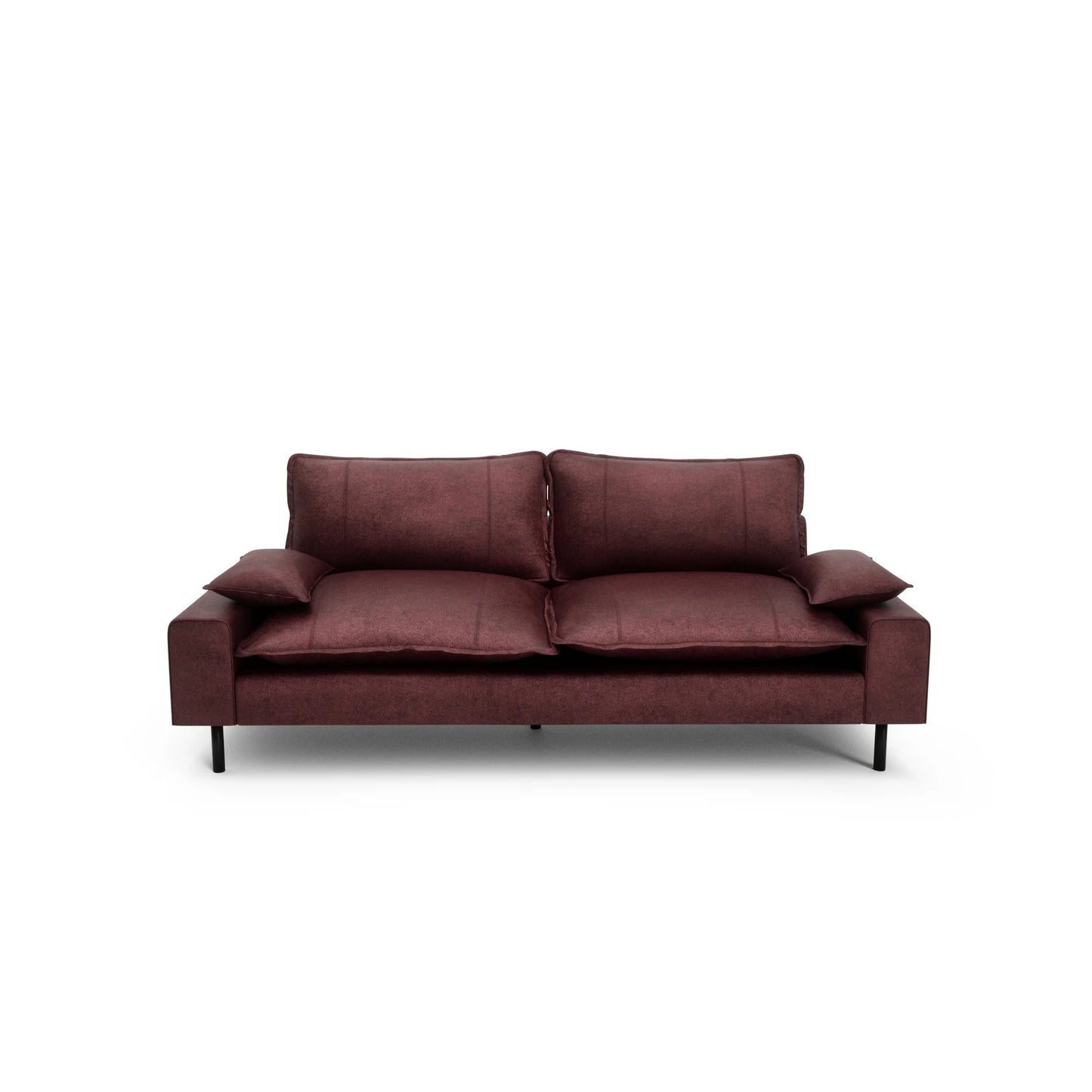 2-Seater Sofa AVENTINE - Burgundy