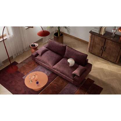 2-Seater Sofa AVENTINE - Burgundy