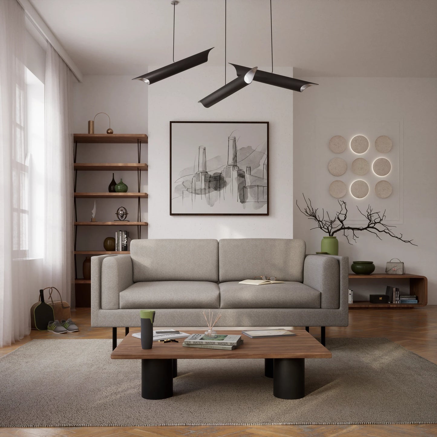 2-Seater Sofa CHELSEA - Taupe