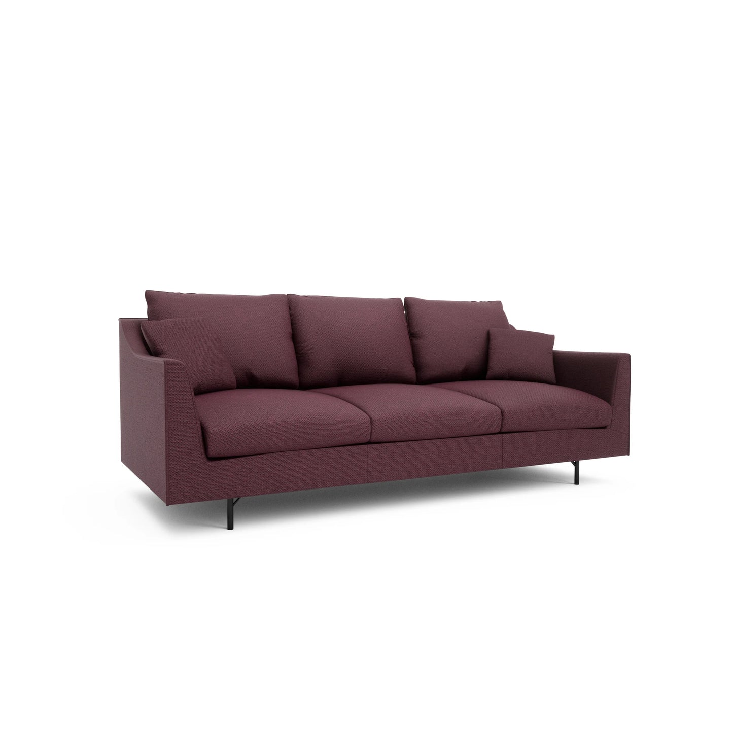 3-Seater Sofa ALFAMA - Burgundy