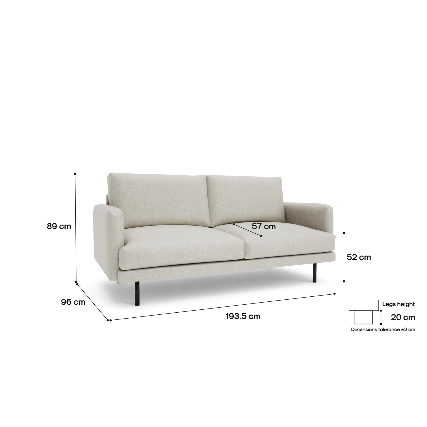 3-Seater Sofa BRERA