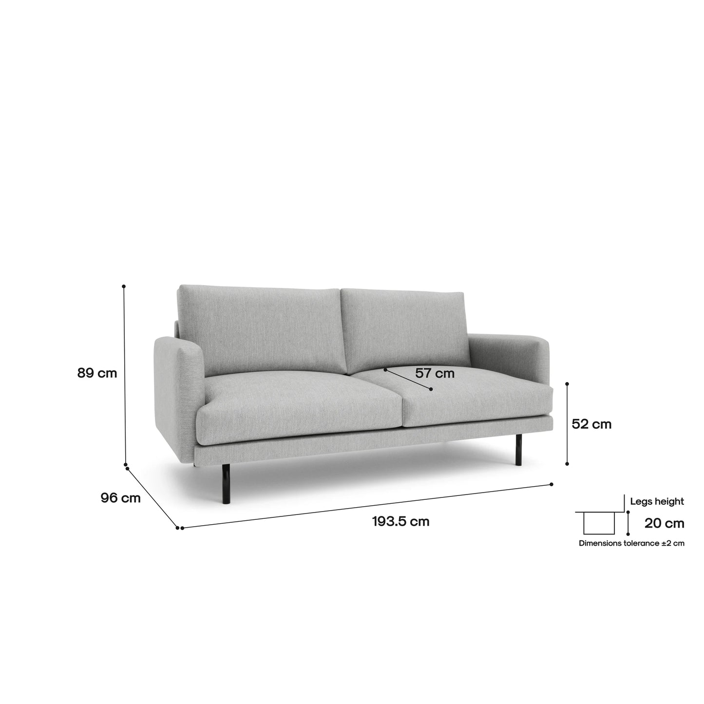 3-Seater Sofa BRERA