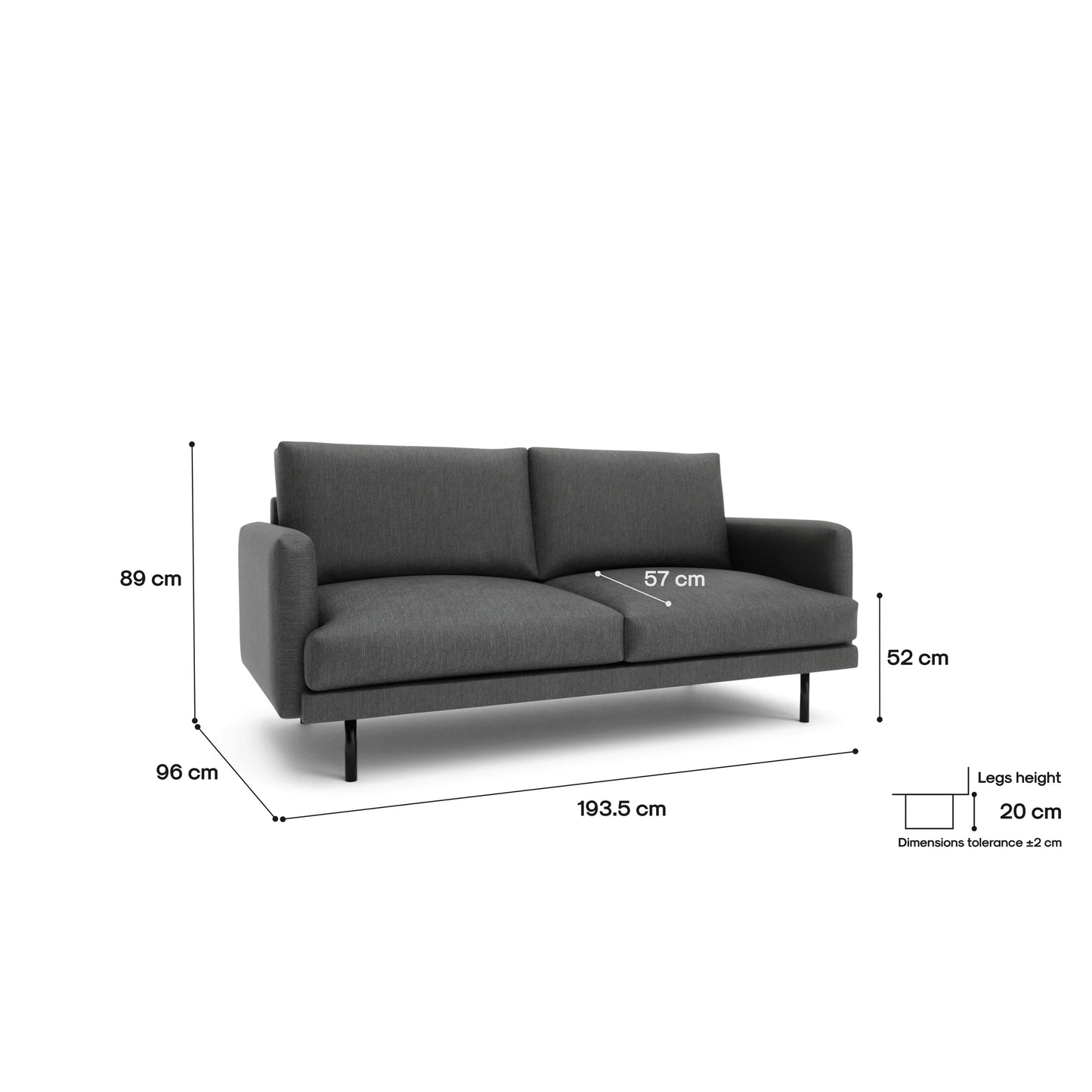 3-Seater Sofa BRERA