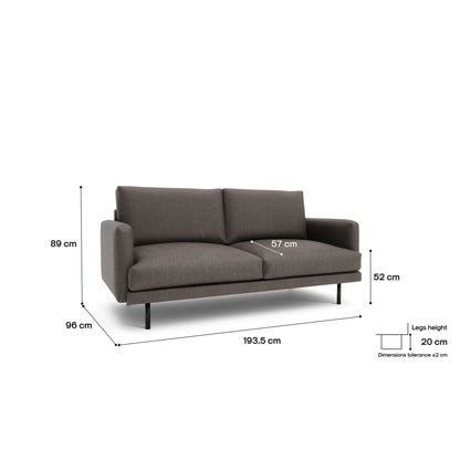 3-Seater Sofa BRERA - Taupe
