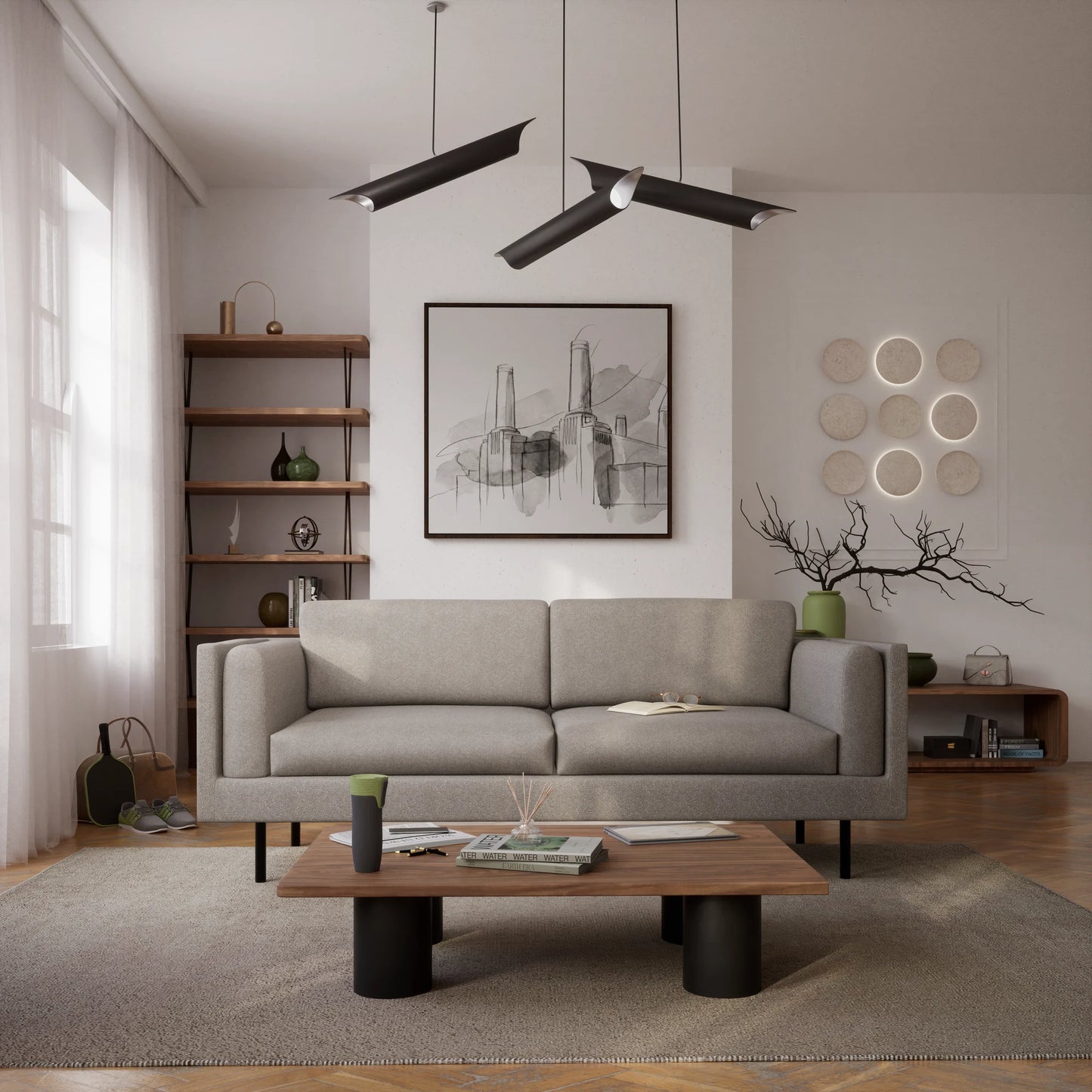 3-Seater Sofa CHELSEA - Taupe