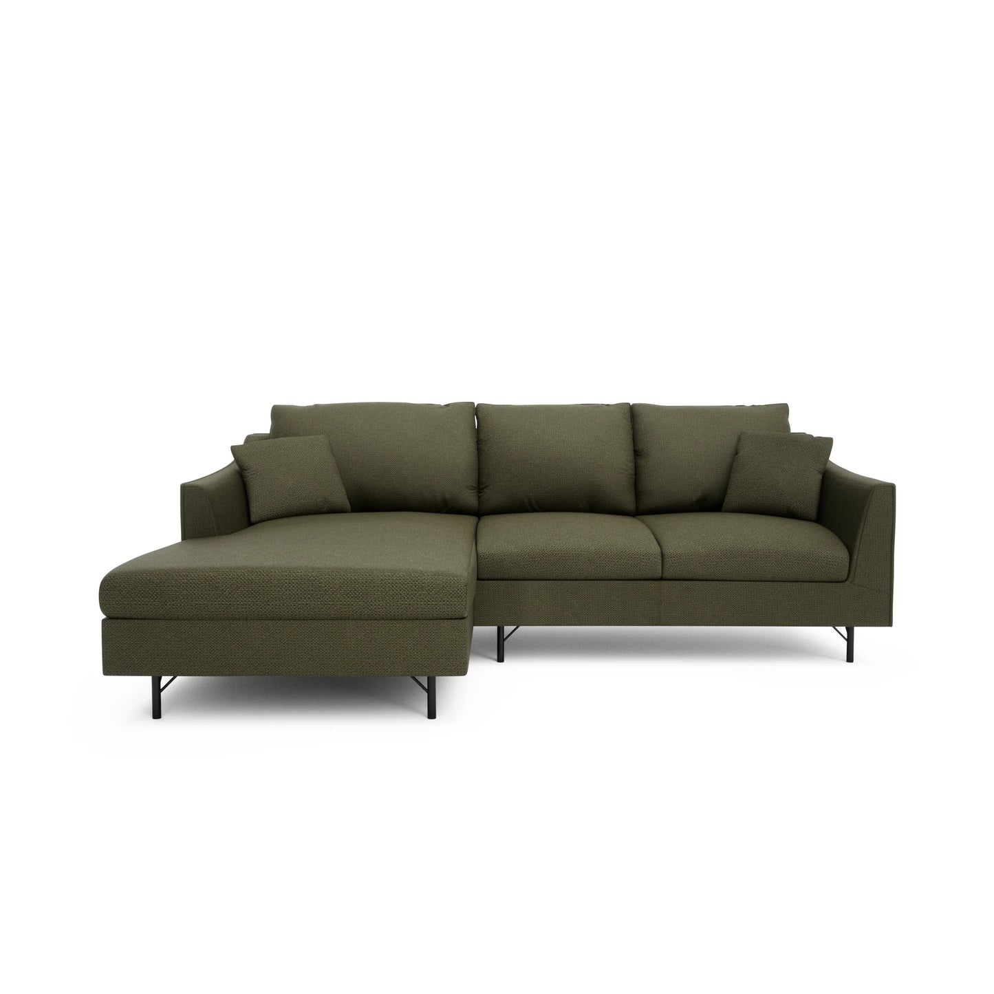 4-Seater Left Corner Sofa ALFAMA - Green