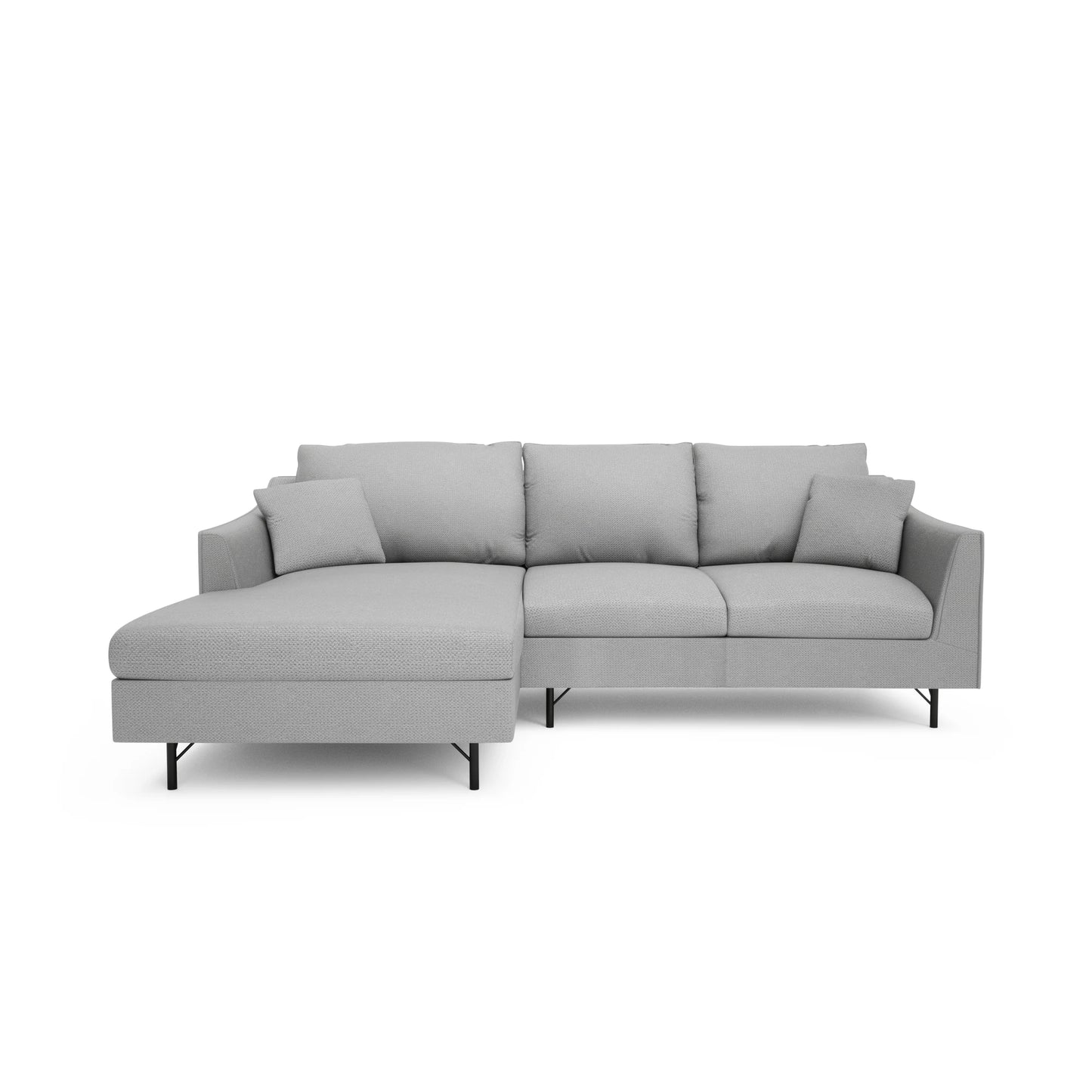 4-Seater Left Corner Sofa ALFAMA - Grey