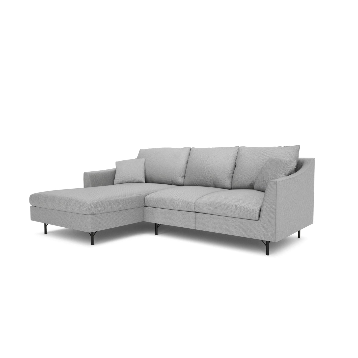 4-Seater Left Corner Sofa ALFAMA - Grey
