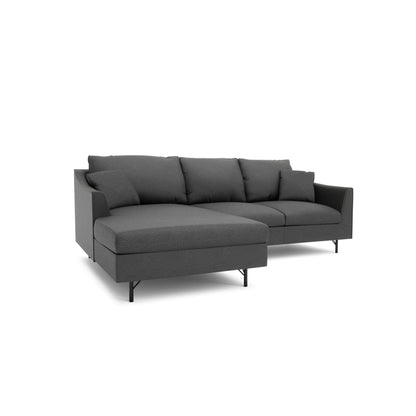 4-Seater Left Corner Sofa ALFAMA - Dark Grey