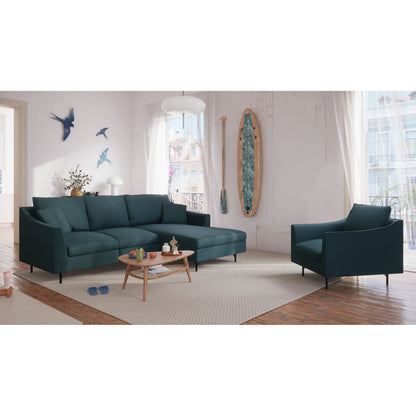 4-Seater Right Corner Sofa ALFAMA - Deep Blue