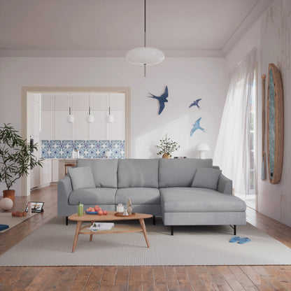 4-Seater Right Corner Sofa ALFAMA - Grey