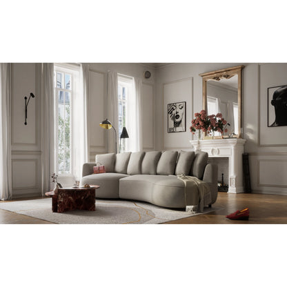 4-Seater Left Corner Sofa BELLEVILLE - Taupe