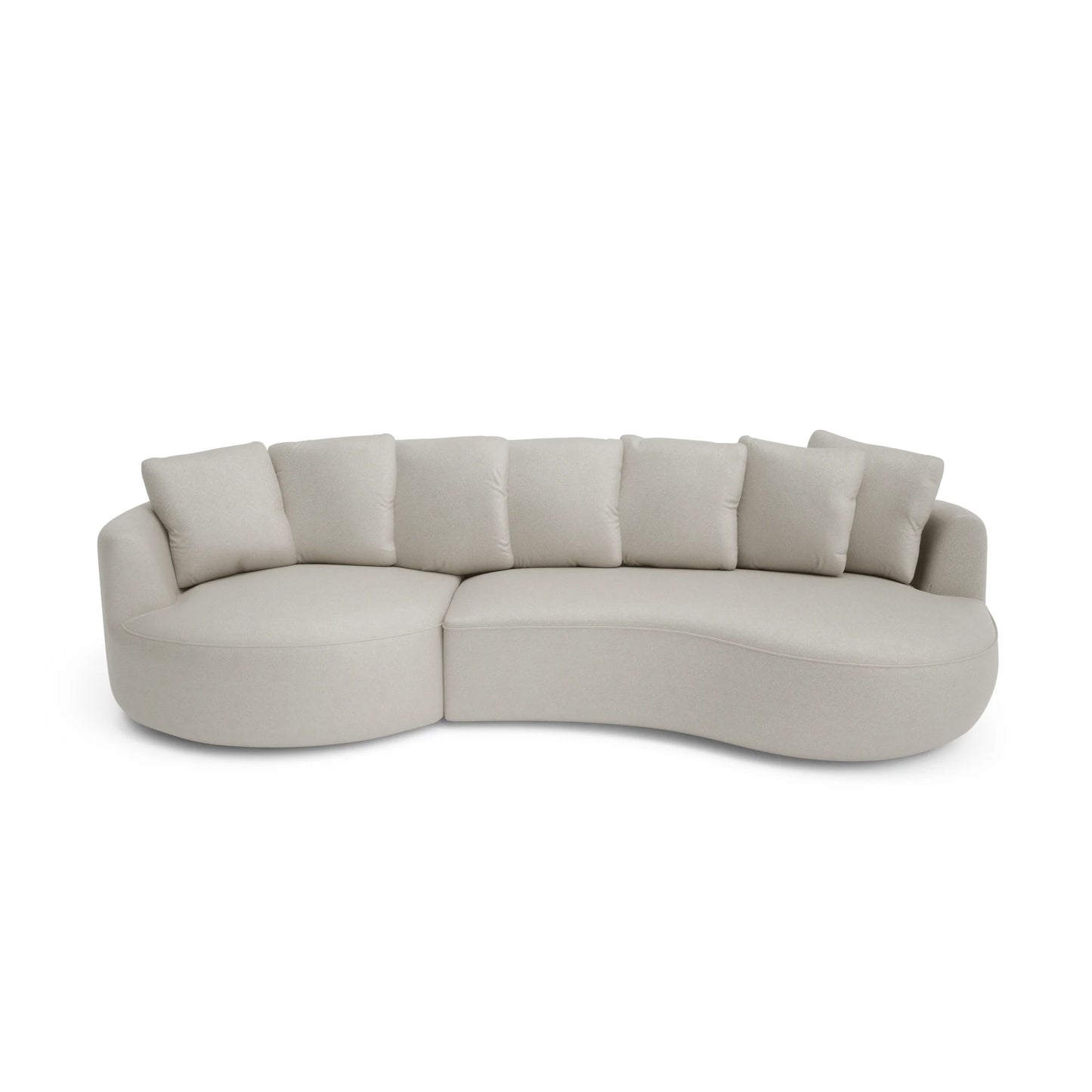4-Seater Left Corner Sofa BELLEVILLE - Cream
