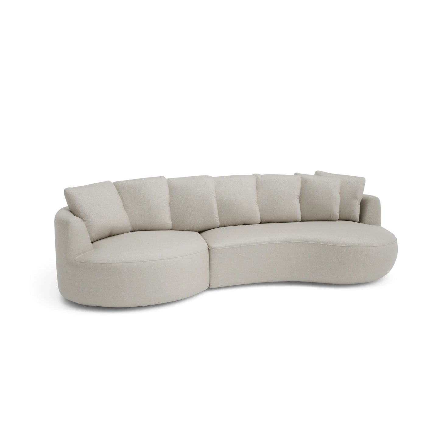 4-Seater Left Corner Sofa BELLEVILLE - Cream