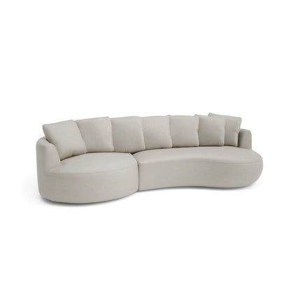 4-Seater Left Corner Sofa BELLEVILLE - Cream