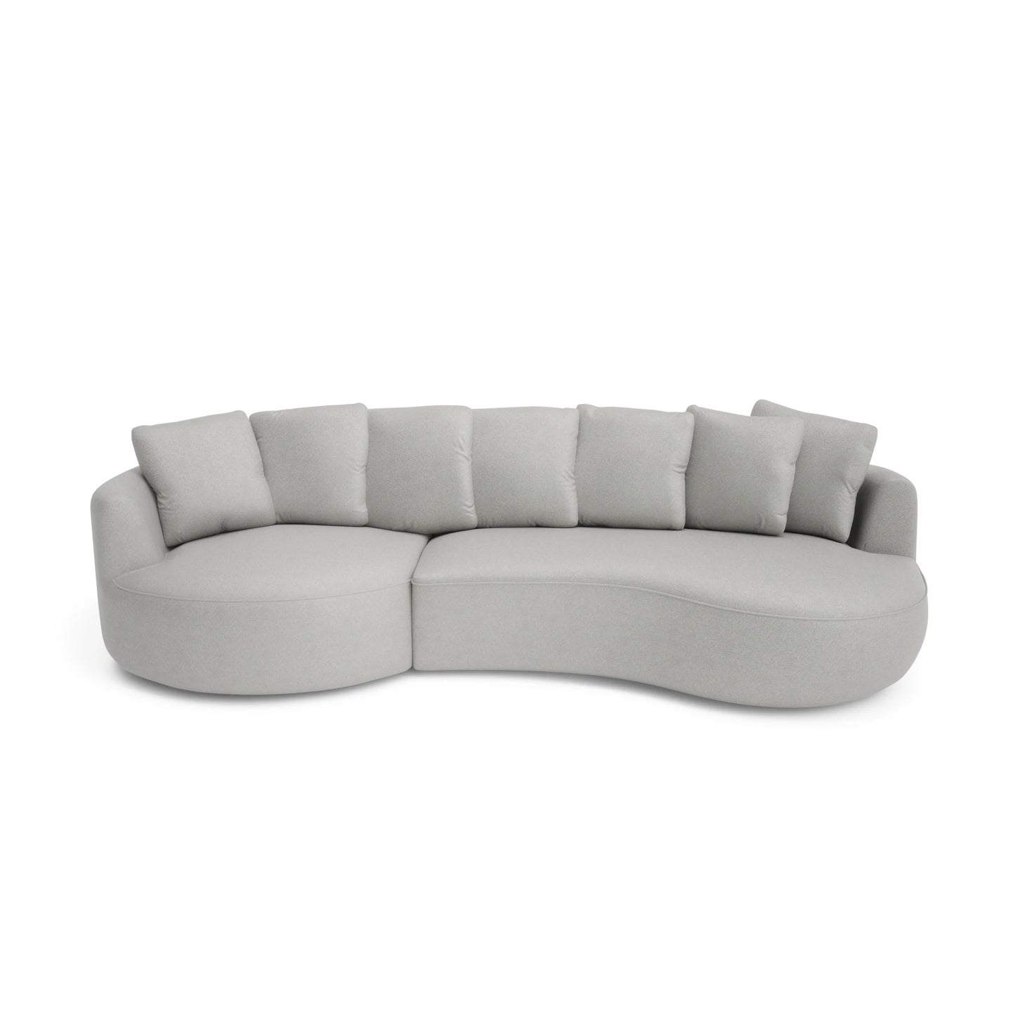 4-Seater Left Corner Sofa BELLEVILLE - Silver
