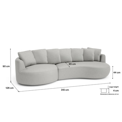 4-Seater Left Corner Sofa BELLEVILLE