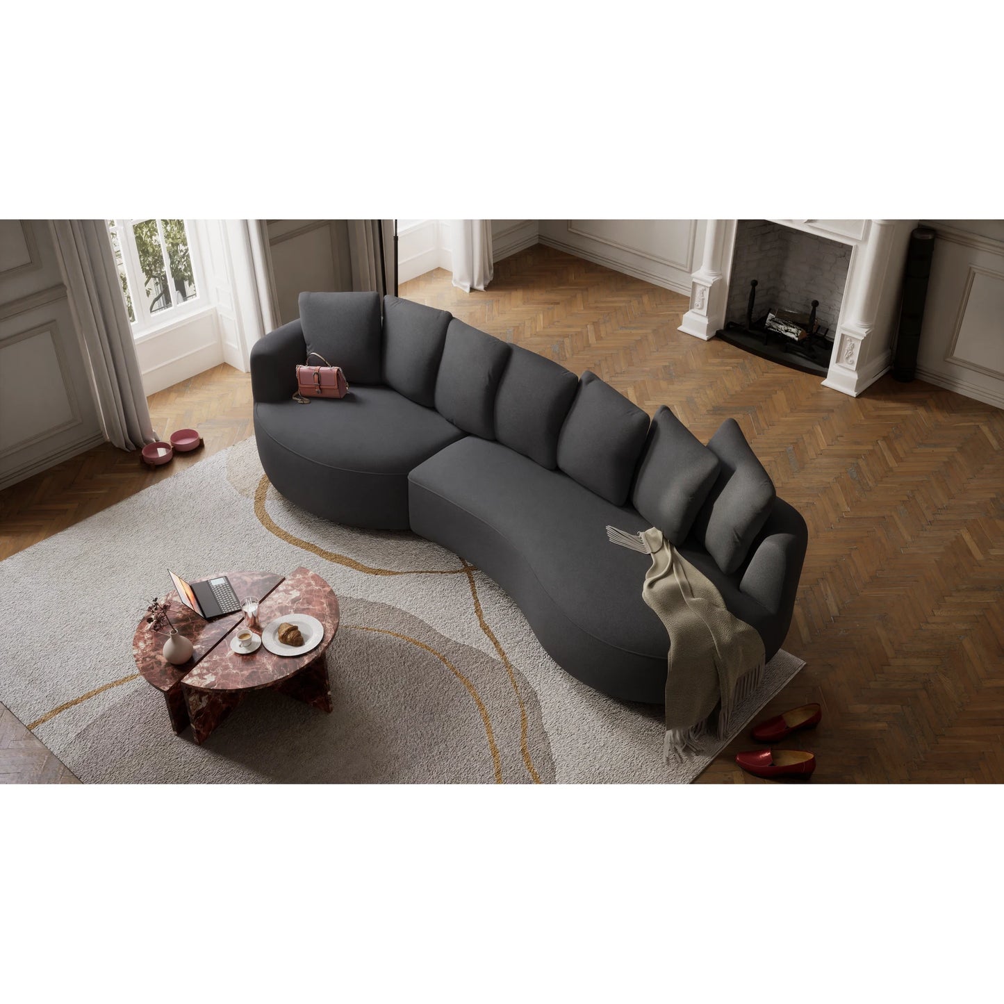 4-Seater Left Corner Sofa BELLEVILLE