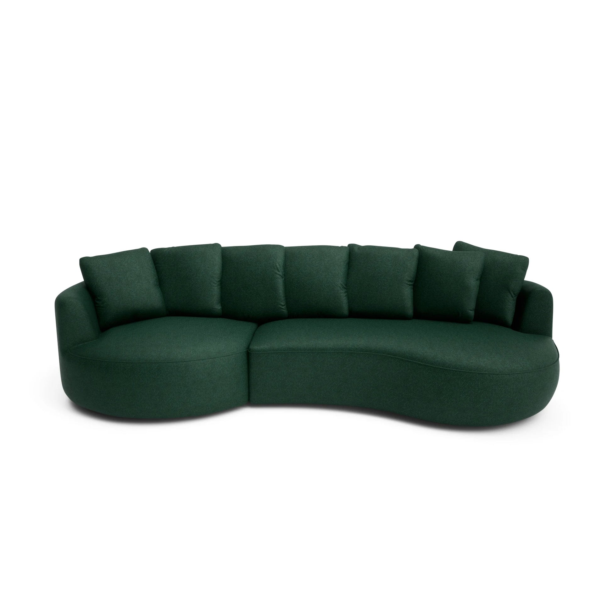 4-Seater Left Corner Sofa BELLEVILLE - Green