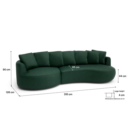 4-Seater Left Corner Sofa BELLEVILLE