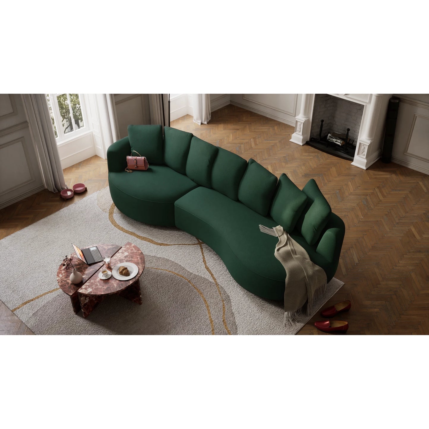 4-Seater Left Corner Sofa BELLEVILLE