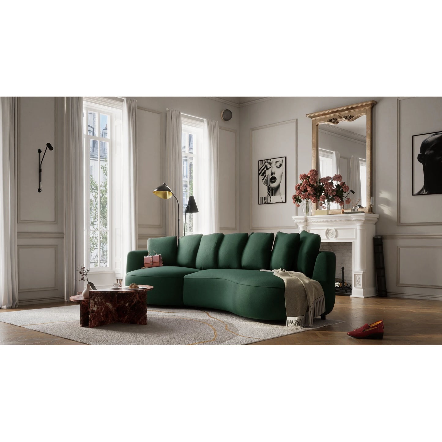 4-Seater Left Corner Sofa BELLEVILLE
