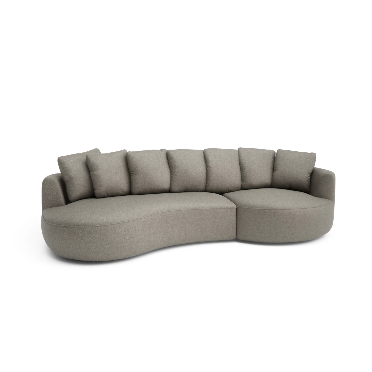 4-Seater Right Corner Sofa BELLEVILLE - Taupe