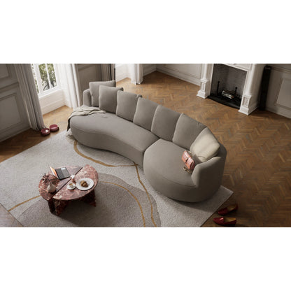 4-Seater Right Corner Sofa BELLEVILLE - Taupe