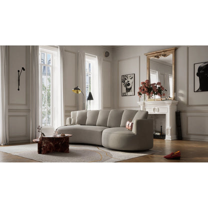4-Seater Right Corner Sofa BELLEVILLE - Taupe