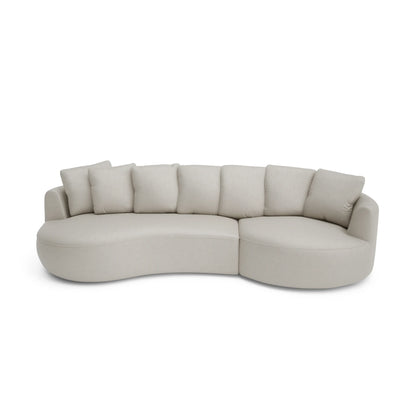4-Seater Right Corner Sofa BELLEVILLE - Cream