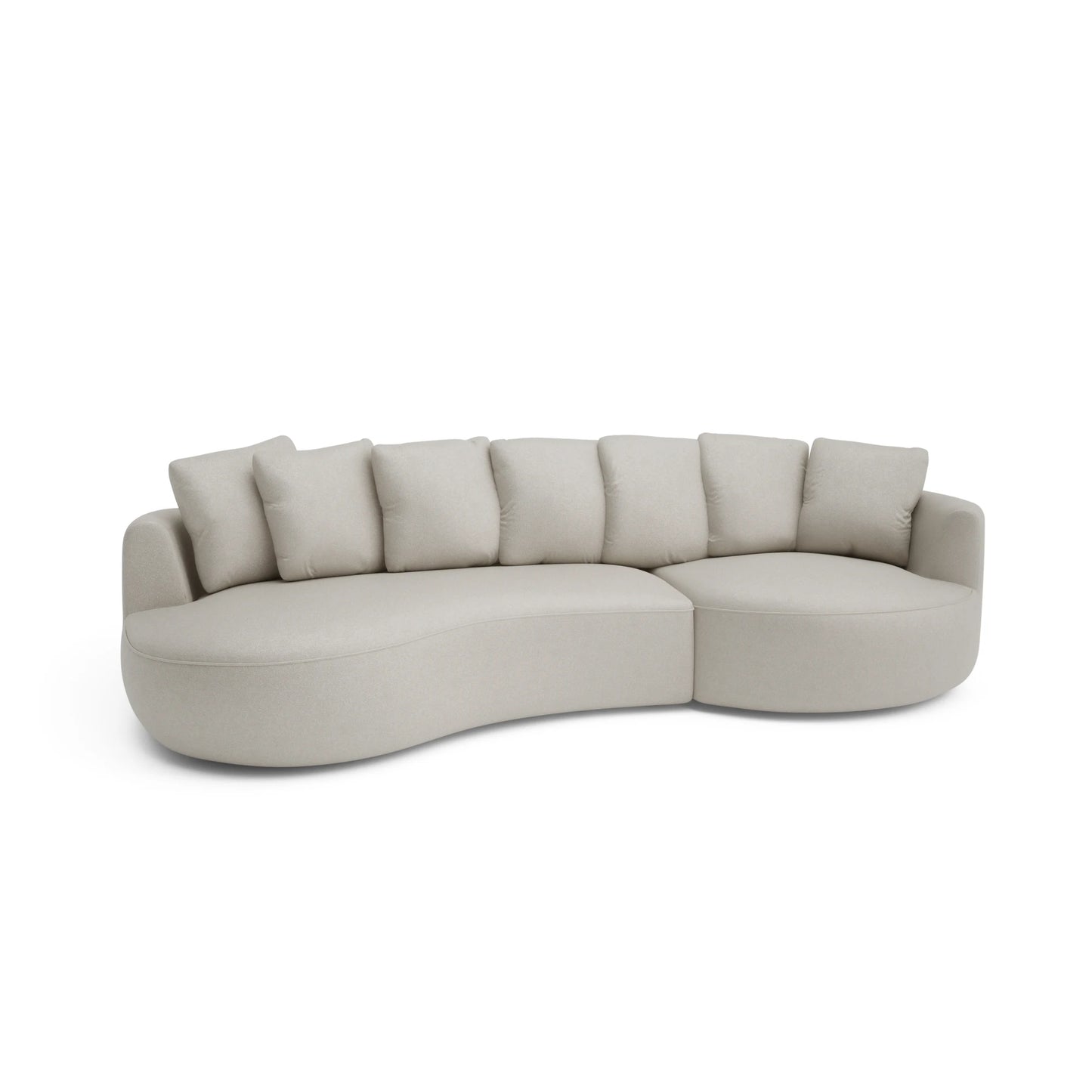 4-Seater Right Corner Sofa BELLEVILLE - Cream