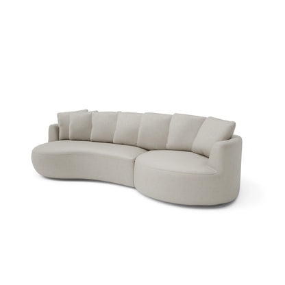 4-Seater Right Corner Sofa BELLEVILLE - Cream