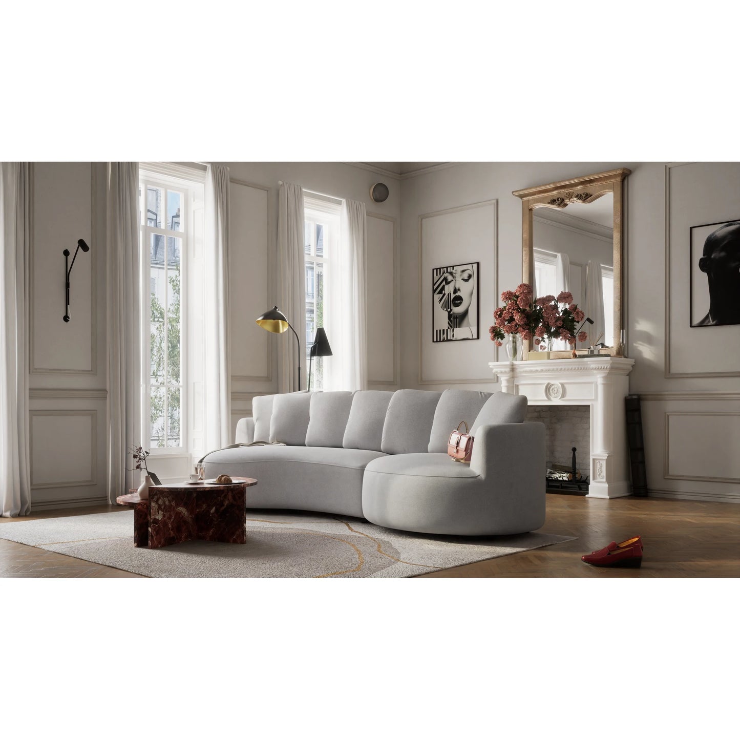4-Seater Right Corner Sofa BELLEVILLE