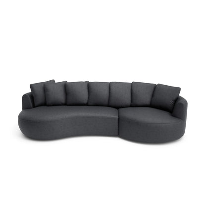 4-Seater Right Corner Sofa BELLEVILLE - Grey