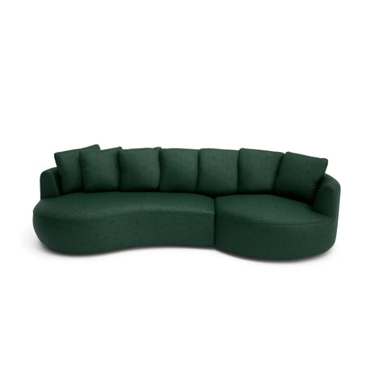 4-Seater Right Corner Sofa BELLEVILLE - Green