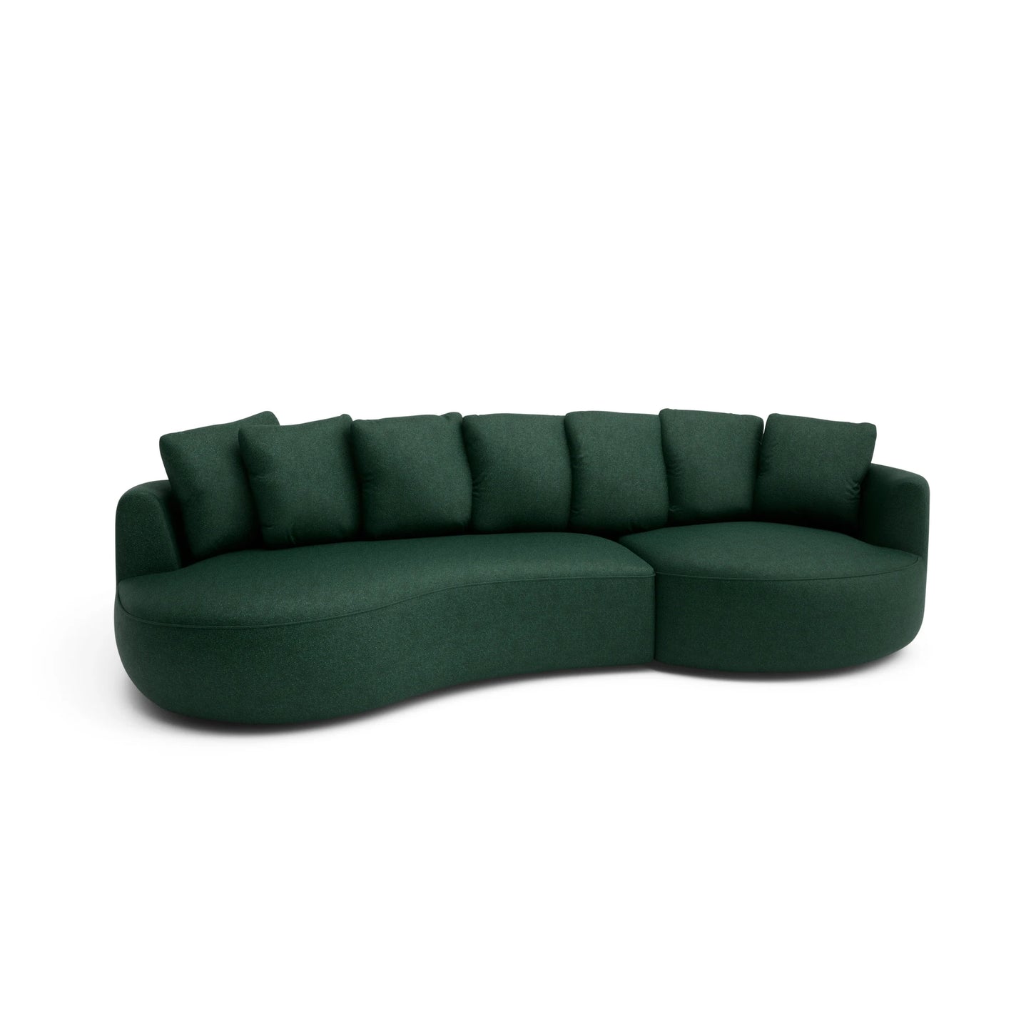 4-Seater Right Corner Sofa BELLEVILLE - Green