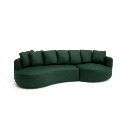 4-Seater Right Corner Sofa BELLEVILLE - Green