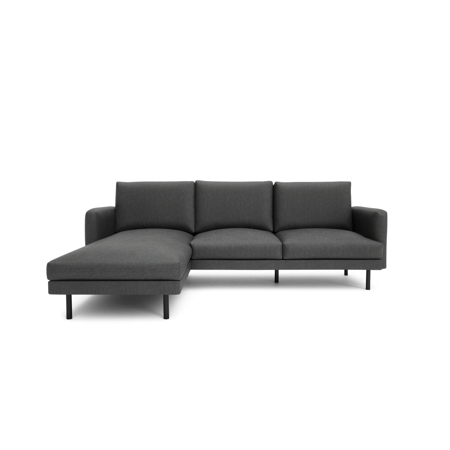 4-Seater Left Corner Sofa BRERA - Dark Grey