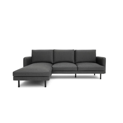 4-Seater Left Corner Sofa BRERA - Dark Grey