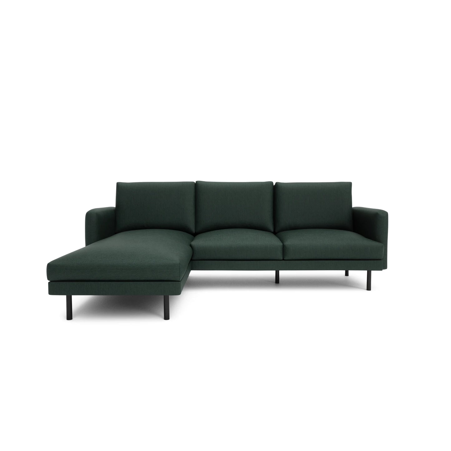 4-Seater Left Corner Sofa BRERA - Green