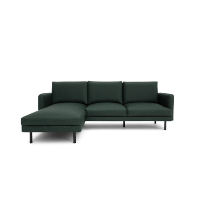 4-Seater Left Corner Sofa BRERA - Green