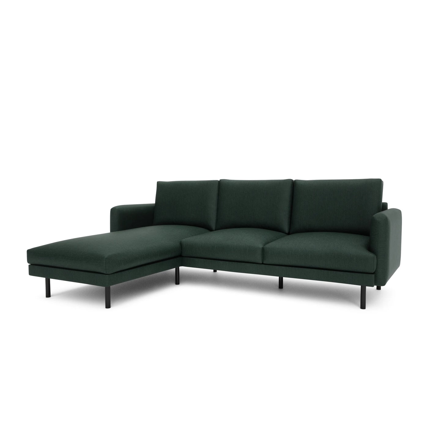 4-Seater Left Corner Sofa BRERA - Green